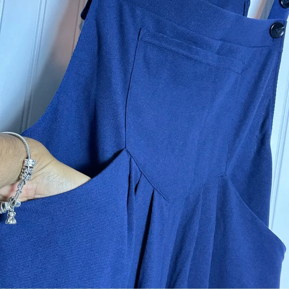 Halara Pockets Waffle Casual Jogger Overalls Women's Blue Jumpsuit Large - Picture 12 of 17